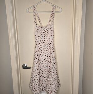 Hutch White and Pink Floral Sundress Midi